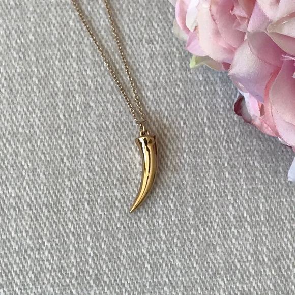 J. Crew Jewelry - •J. Crew• Gold tone horn layering necklace 🌶